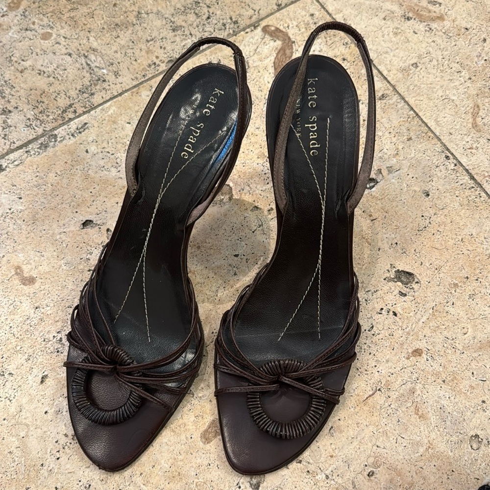 Brown leather Kate spade